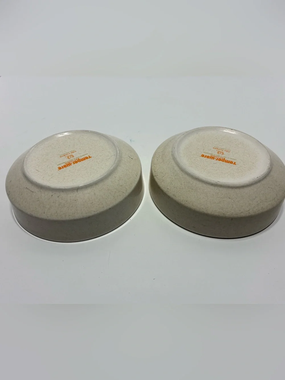 Set Of 2 Vintage Lenox Temperware FIRE FLOWER 6 Inch Bowls USA